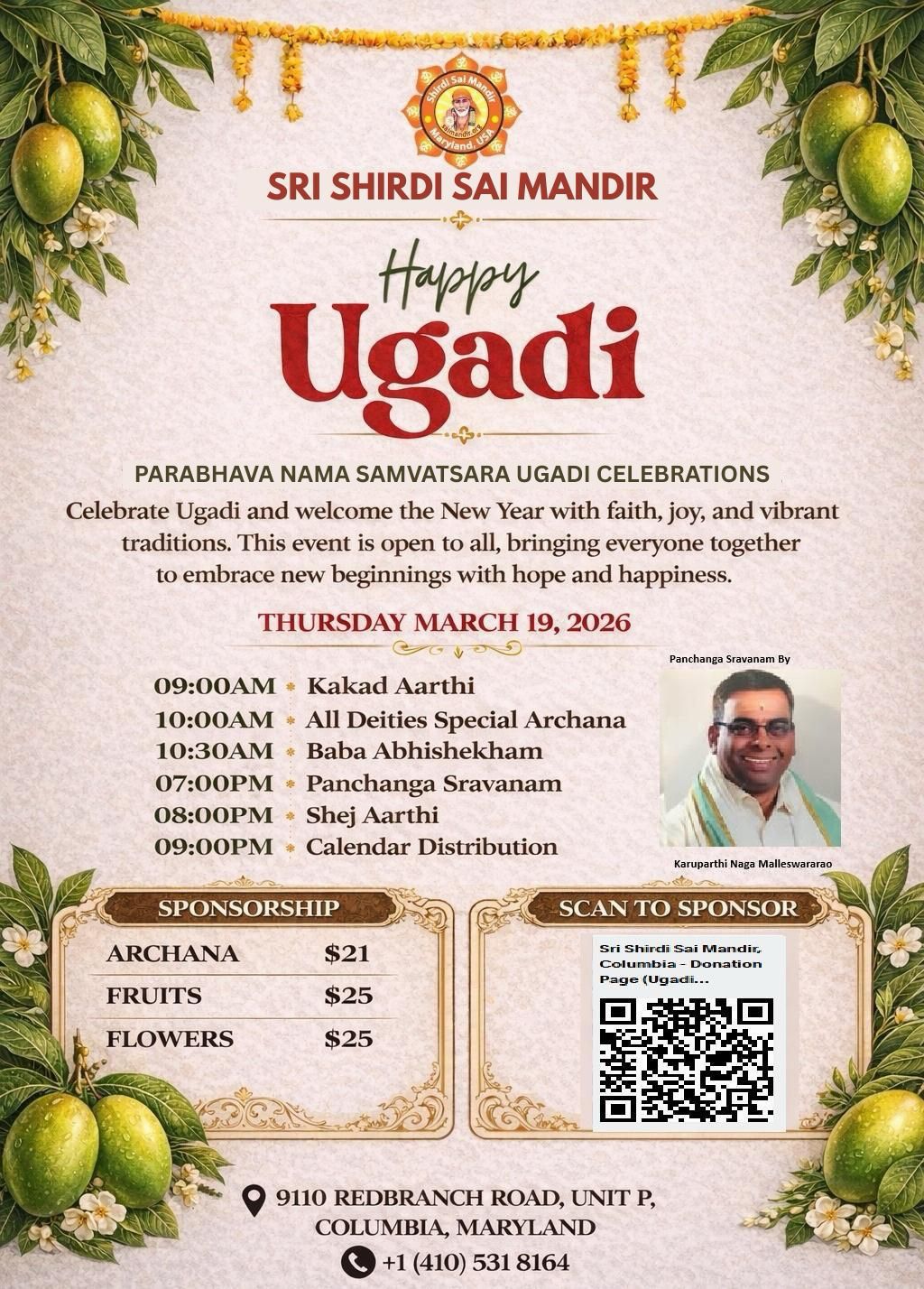 🌿 Ugadi at SaiMandir